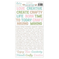 Mintay - In My Craftroom Collection - 6x12 Words Stickers