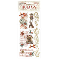 Stamperia - Gear Up For Christmas Collection Rub-on - Christmas Mice