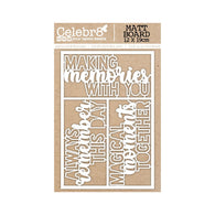 Celebr8 - Memory Lane Collection Chipboard - Mini Titles