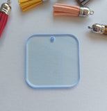 Square Keyring With Rounded Corners From