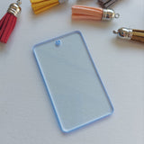 Rectangle Keyring with Curved Corners From