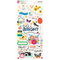 Vicki Boutin - Bold and Bright Collection - 6x12 Cardstock Stickers