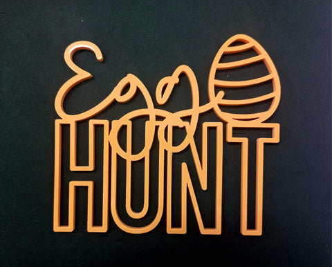 3mm Acrylic - Egg Hunt - Orange