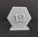 Acrylic Hexagon Plaque With Stand From