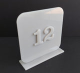 3mm Acrylic Square Plaque With Stand From