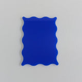 3mm Acrylic Wave Rectangle Plaque With Stand From