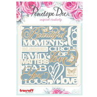 Penelope Dee - Lilian Collection Chipboard - Word Sentiments