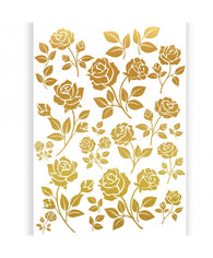 Dress My Craft - A4 Transfer Me - 3D Gold Roses