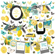 Simple Stories - SV Lemon Twist Collection - Banner Stickers