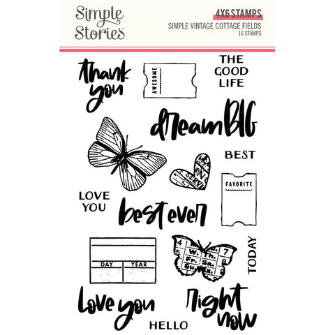 Simple Stories - SV Cottage Fields Collection - Stamp