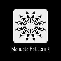 4"x4" Mandala Stencil 4
