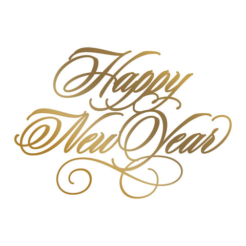 Couture Creations - Hotfoil Stamp - Happy New Year (79 x 55mm)