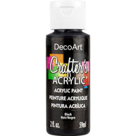 DecoArt - Crafter's Acrylics - Black 59ml