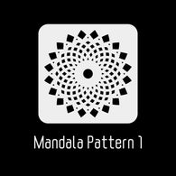4"x4" Mandala Stencil 1