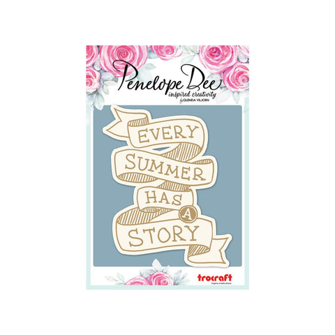 Penelope Dee - Sunkissed Collection Chipboard - Every Summer Has a Story