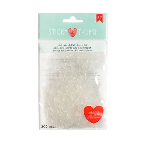 American Crafts - Sticky Thumb Sticky Dots 0.25" flat