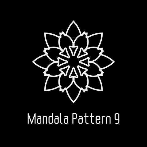 4"x4" Mandala Mask 9