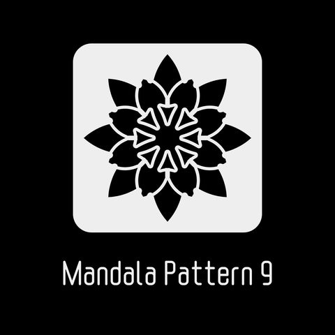6x6" Mandala Stencil 9