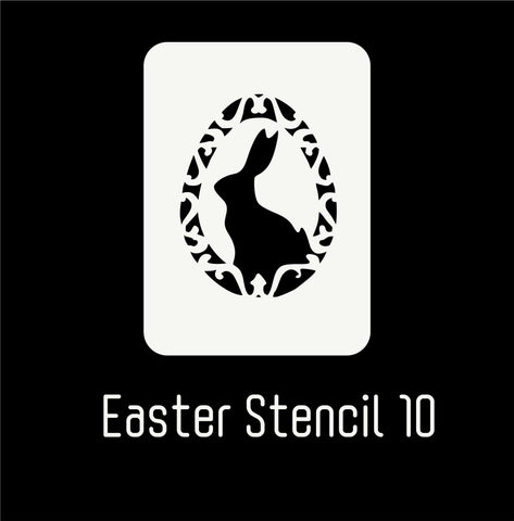 Easter Stencil 10 - Bunny Wreath