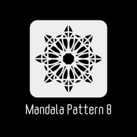 4"x4" Mandala Stencil 8