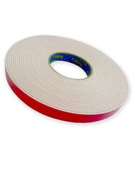 Tape Wormz - White Double Sided Foam Tape - 3mm x 18mm x 10m