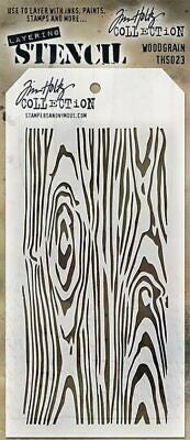 Tim Holtz - Layering Stencil - Woodgrain