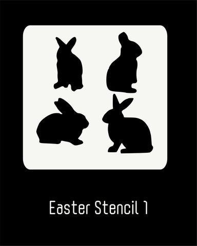 Easter Stencil 1 - Bunnies Assorted