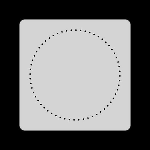 4"x4" Stitching Stencil - Circle
