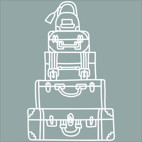 Stacked Suitcase - Cut Out