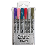 Distress Crayon - Set #16 (Villainous potion/saltwater/uncharted mariner/lumberjack plaid/lost shadow and scorched timber)