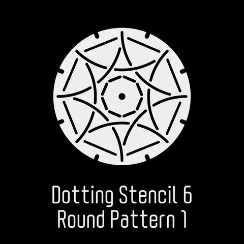 6"x6" Dotting Stencil 6
