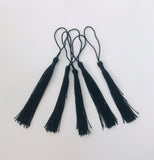 Bookmark Tassels - Black 130mm (5pcs)