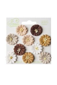 Bloom - Cosmos Flowers - Brown & White (10pcs)