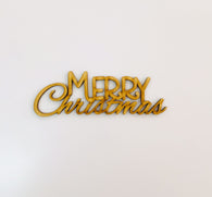 3mm MDF Supawood Titles - Merry Christmas Design 4 (12cm)
