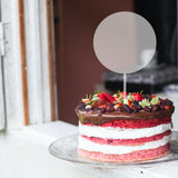 Acrylic Cake Topper - Circle 5cm