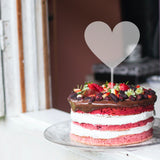 Acrylic Cake Topper - Heart 10cm