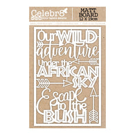 Celebr8 - African Sky Collection Chipboard - Titles