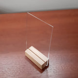 2mm Clear Acrylic Plaque - Rectangle A6