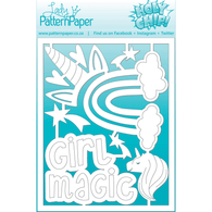 Lady Pattern Paper - Lil' Kiddos Collection Chipboard - Magic