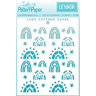 Lady Pattern Paper - Lil' Kiddos Collection Stencil - Rainbows