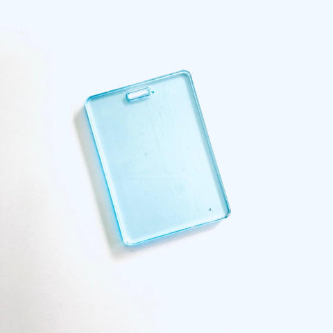 5x7cm Clear Acrylic 3mm - Rectangle Luggage Tag