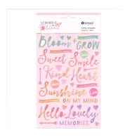Rosie's Studio - Born To Bloom Collection - Puffy Sticker Sentiments