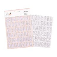 Rosie's Studio - Beautiful Dreamer Collection - Puffy Alphabet (2sheets)