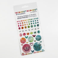 49 And Market - Spectrum Sherbet Collection - Wishing Bubbles and Baubles, Epoxy Sticker