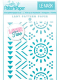 Lady Pattern Paper - Wild Africa Collection Stencil - Tribal Double Layer