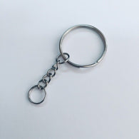 Split Ring With Chain Rounded 2,8cm (10pcs)