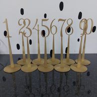 3mm MDF Table Numbers From