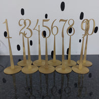 3mm MDF Table Number Sets From