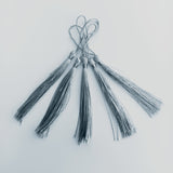 Bookmark Tassels - Silver 130mm (5pcs)