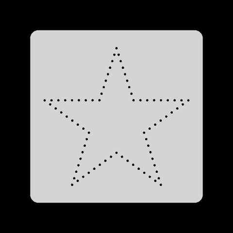 3"x3" Stitching Stencil - Star